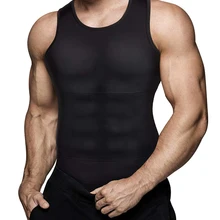 MoneRffi для похудения мужской формирующий Жилет Формирователь тела обтягивающее сжигание жира на животе футболка Топы Корректирующее белье похудение тренировочная майка для тренажерного зала