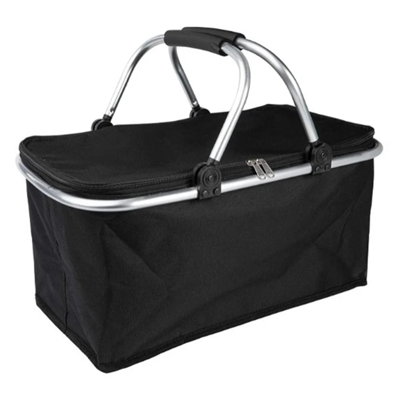 B03D Collapsible Market Basket Foldable Shopping Basket Cooler