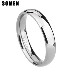 Silver Titanium Polished Wedding Band - Timeless Elegance, Unisex Jewelry, Size 3 - 15 - 15