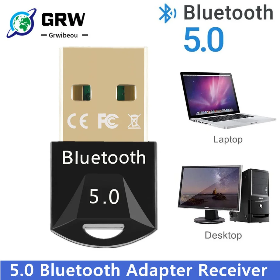 Usb Bluetooth Adapter 5.0 Bluetooth Receiver 5.0 Dongle High Speed