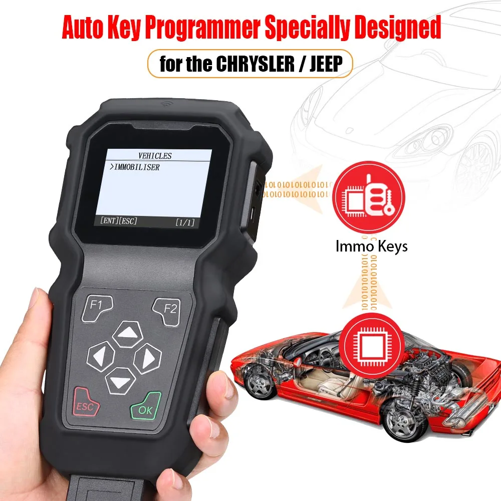 OBDSTAR GODIAG K100 для CHRYSLER/JEEP ручной инструмент программирования ключей|Устройство