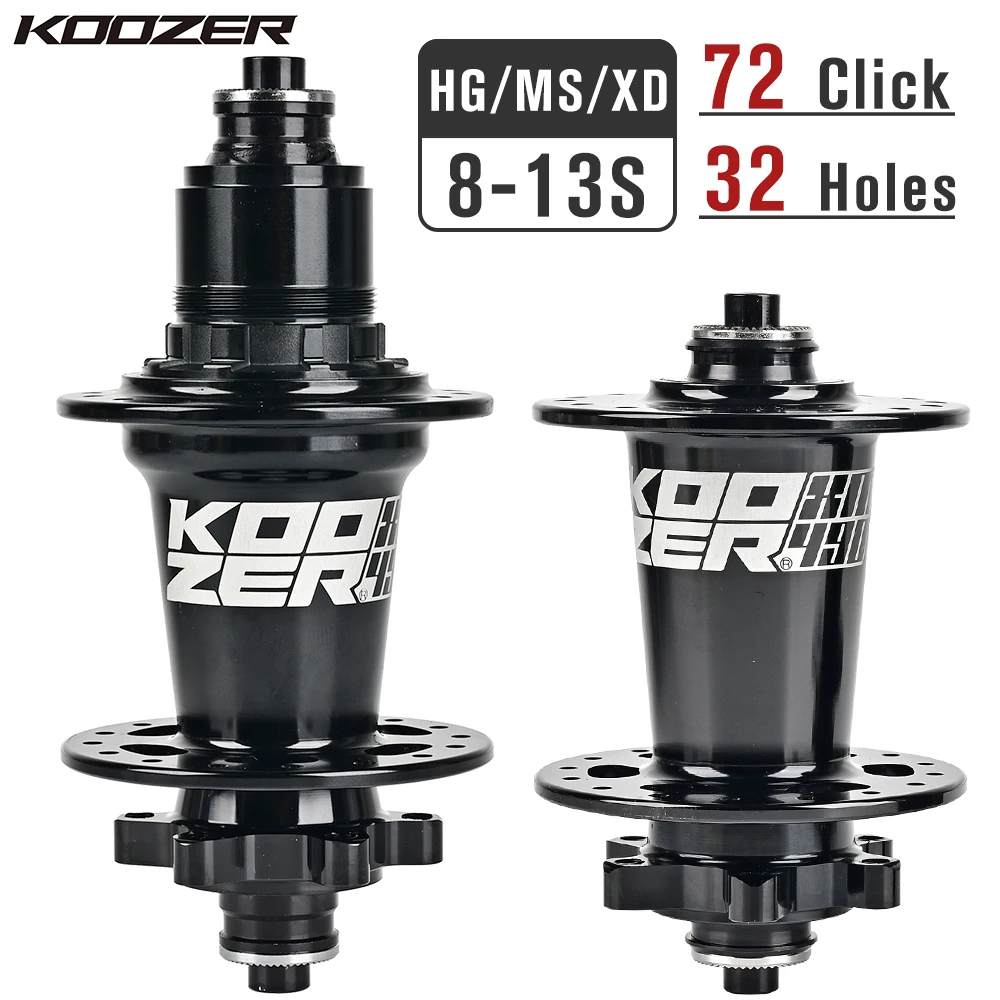 Koozer Hubs Xm490 Pro Mtb Mountain Bike Hub 4 Bearing 6 Pawls 72t Noise