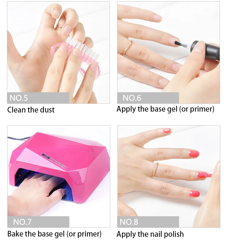 Manicure de Unhas de Gel Secador de Unhas de Gel Lâmpada de Secagem de Secagem de Verniz Máquina da Arte do Unha Lâmpada Unha Conduzido Gel Polonês Manicure 36w uv 12 CONDUZIDO UV Lâmpada de Secagem de Secagem