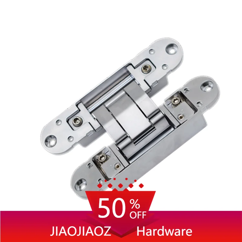 180 degree zinc alloy 3d adjustable 40mm thick door AB finish hidden