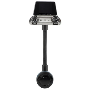 

Car Bluetooth 5.0 FM Transmitter Wireless Handsfree o Receiver Car MP3 Player 2.1A Dual USB Fast Charger