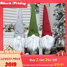 Рождественская крышка бутылки шампанского, украшение, Рождественская безликая кукла, крышка бутылки вина, крышка бутылки вина