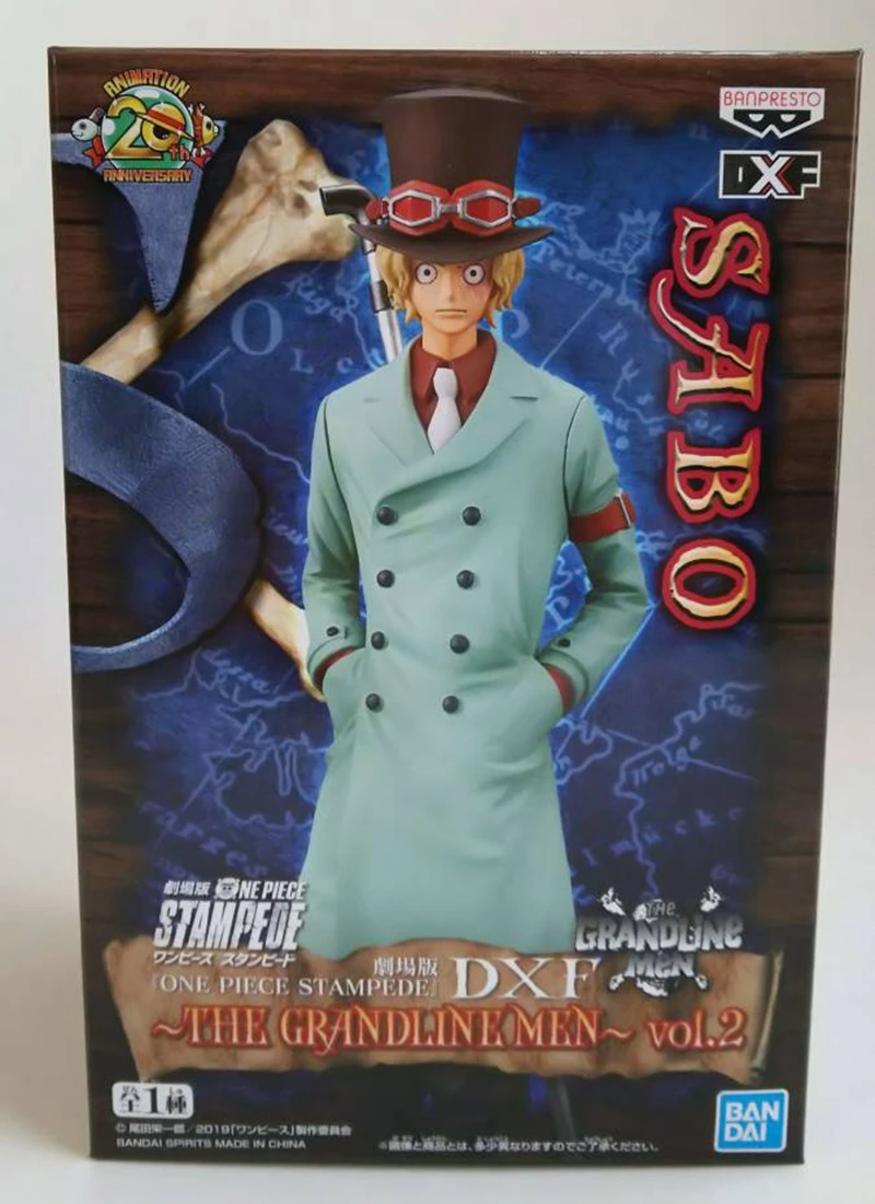 

WSTXBD Banpresto One Piece STAMPEDE DXF THE GRANDLINE MEN Sabo vol.2 Action Figure Brinquedos Toys Figurals Dolls