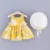 2021 Новая мода Baby Girl Dresses Princess Clothing Cute 2pcs set Party Cotton Flower Children Bow Hat Sleeveless Sweet 1-3Y