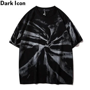 

Dark Icon Black Paisley Tie Dye Hip Hop T-shirt Men Women 2020 Summer Streetwear Men's Tshirt Cotton Tee Shirts for Men