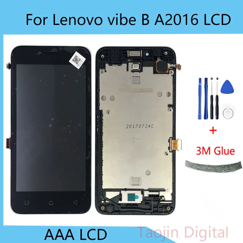 ЖК-дисплей для Lenovo Vibe B A2016 A2016a40 A2016b30 сенсорный экран с цифровым преобразователем