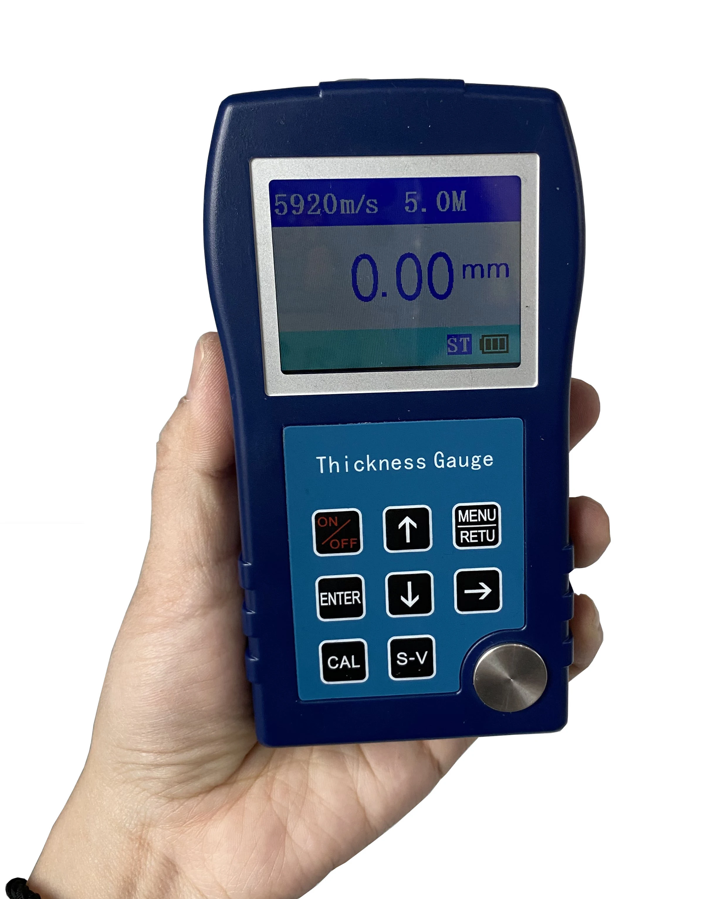 Digital Ultrasonic Thickness Meter Gauge 0.9 to 300mm for Steel Aluminum PVC