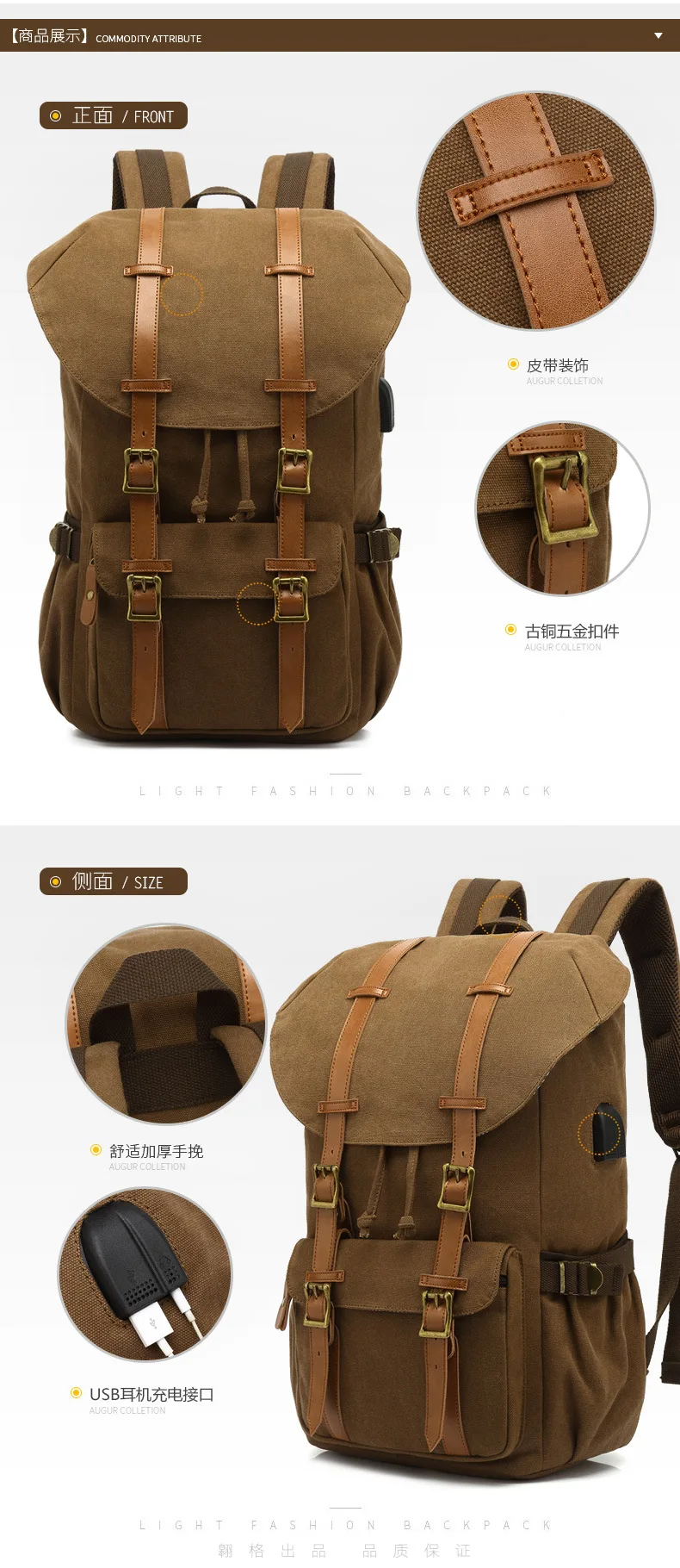 Mochila Feminina, Школьный брезентовый Рюкзак, для улицы, многофункциональный, Usb, мужской, на заказ, Большой Вместительный ранец, восстанавливающий древние способы