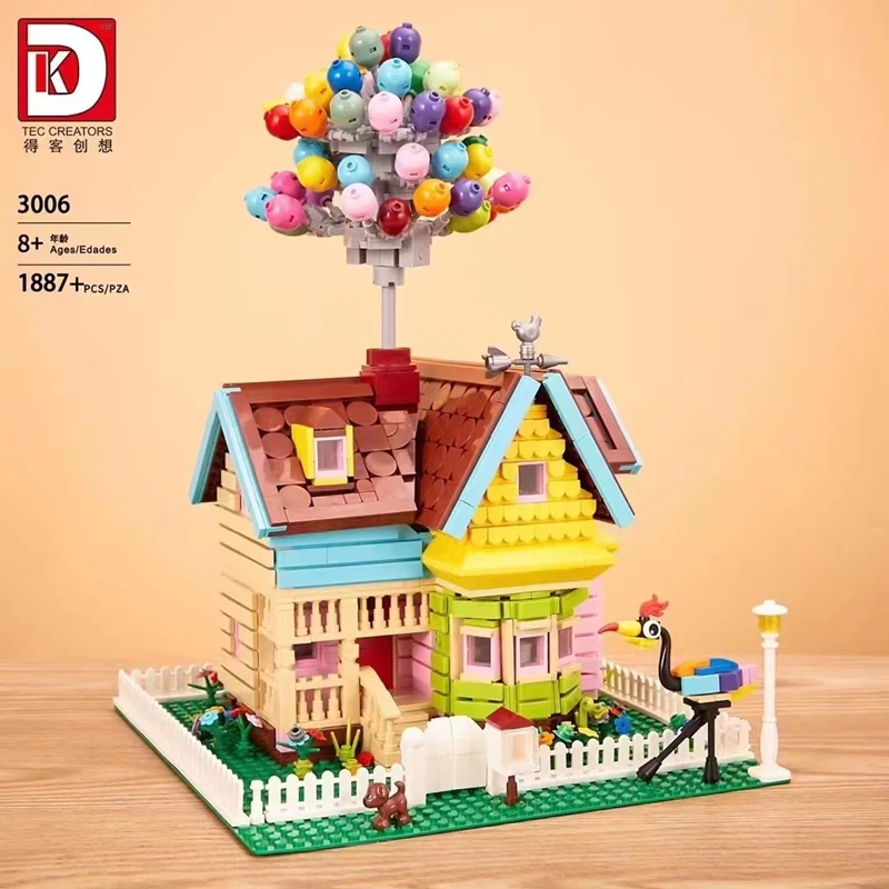 Dk3006 Creative Cartoon Movie Scenes Balloon Flying House Model Bricks Moc  Travel Home Building Blocks Toys Kids Christmas Gifts - Blocks - AliExpress