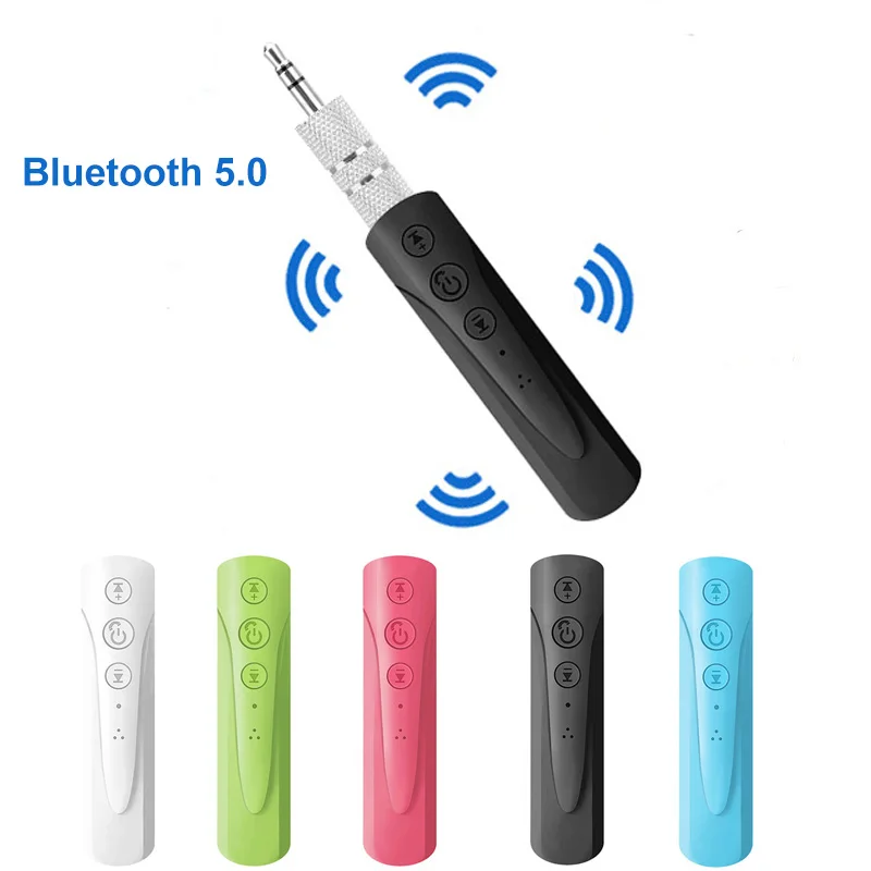 Adaptador receptor de Audio Aux Bluetooth 5,0, 3,5mm, para teléfono, auriculares, música, MP3, Kit de coche