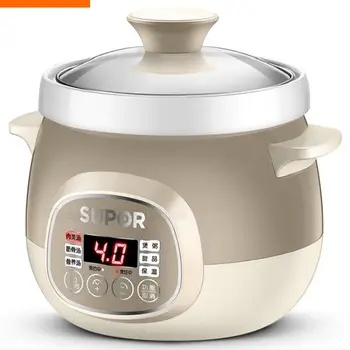 

Electric cooker ceramic electric stew small pot porridge pot purple casserole soup artifact home automatic