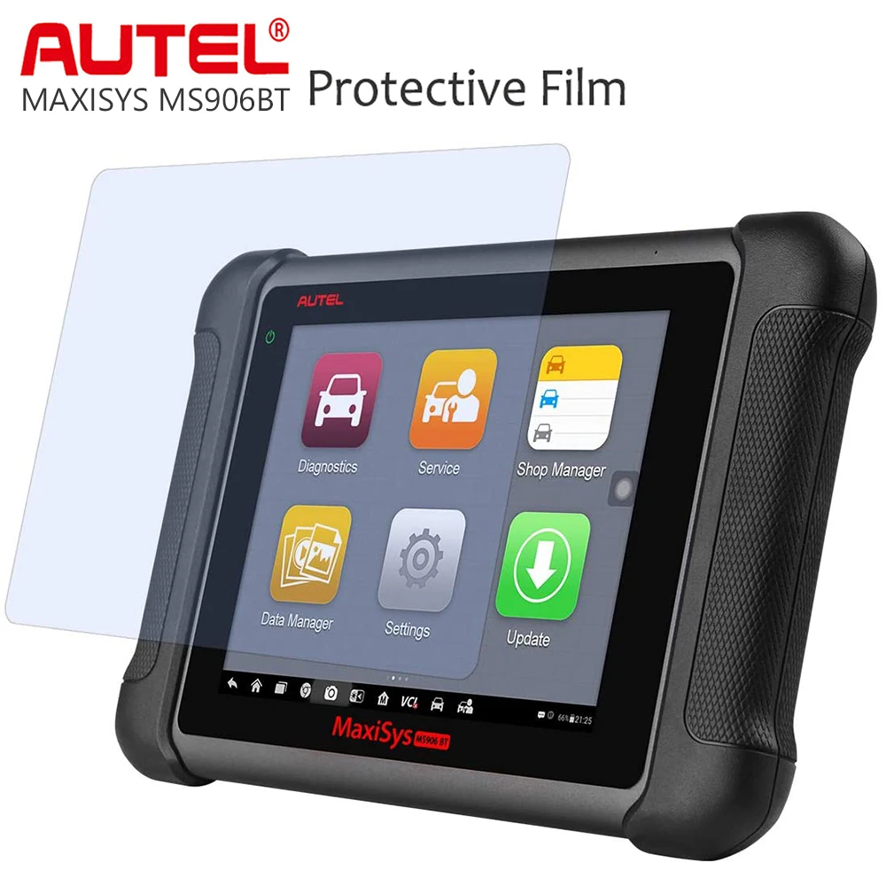 Película protetora autel, substituição de protetor de tela de 8 polegadas, compatível maxisys ms906bt/ms906/ms906ts, maxisys ms906cv