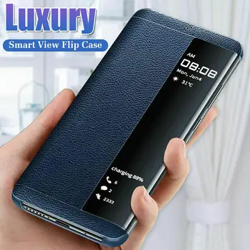 

Flip View Mirror Smart Case For Samsung s8 s9 s10 plus S10e Note 8 9 10 plus Cover for Samsung A10 A20 A30 A40 A50 A60 A70 2019