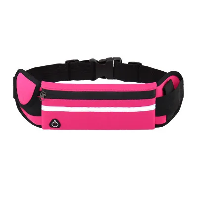 Waist Bag Belt Bag Running Waist Bag Sports Portable Gym Bag Hold Water Cycling Phone Bag Waterproof Women Running Belt Pink