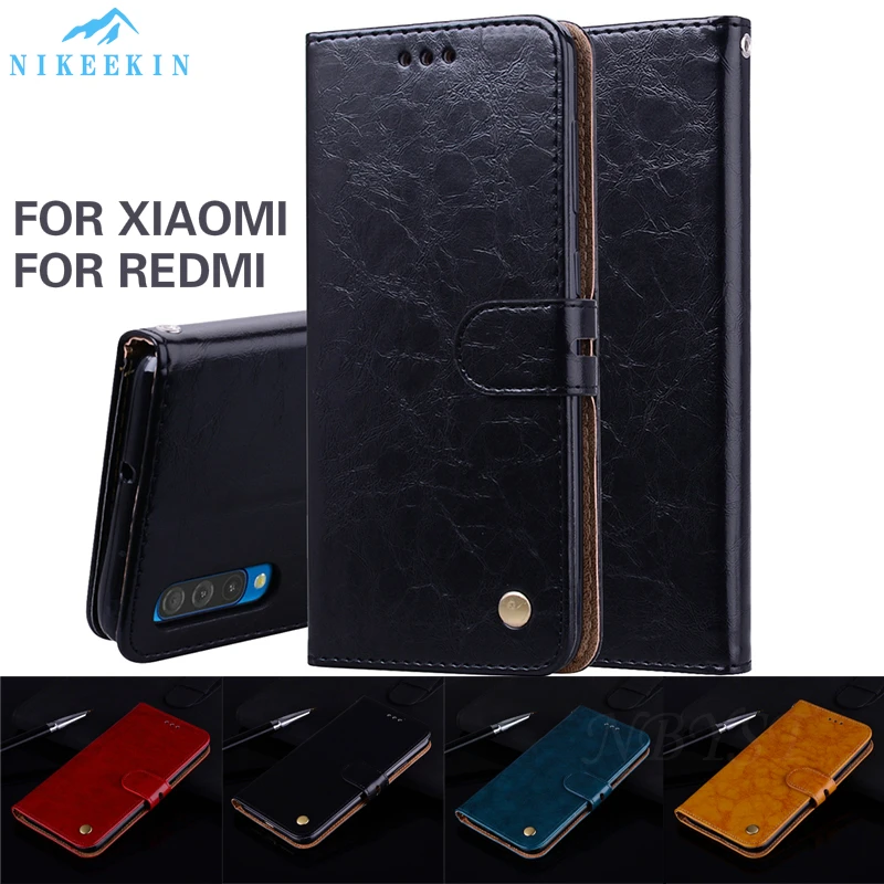 Кожаный чехол бумажник для Xiaomi A3 A2 Lite 9T Pro Mi 8 A1 5X 6X F1 откидной Чехол Redmi Note 8T 8A K20 7A 6A 5A