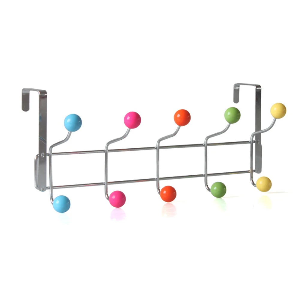

HOOK Creative Colorful Beads Door Clothes Coat Hanger Rack Chrome Hangers