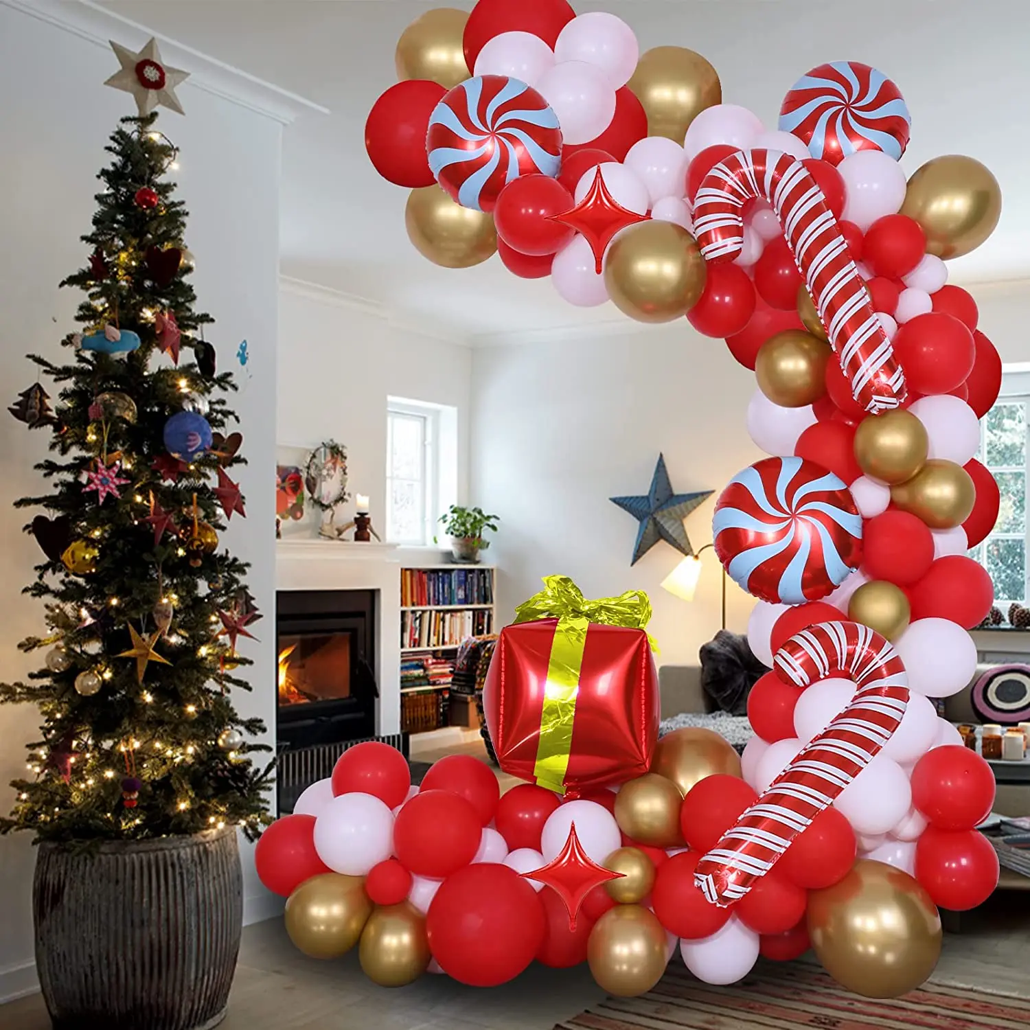 Share 165+ candy cane garland christmas decorations super hot seven