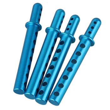 

4pcs 862001 Aluminum Alloy RC 1:8 Blue Body Post Mounts for HSP Model Car Upgrade
