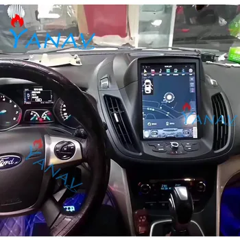 Online Tesla Style Vertical Screen Autoradio Car Stereo Radio Android 9.0 For-Ford Kuga 13-18 Radio Multimedia Player Wifi Split Screen