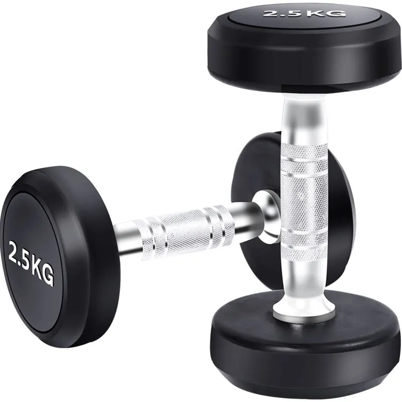 MIYAUP Gymnasium Professional Fitness Equipment Home 2.5-30kg Various Specifications Rubberized Dumbbells