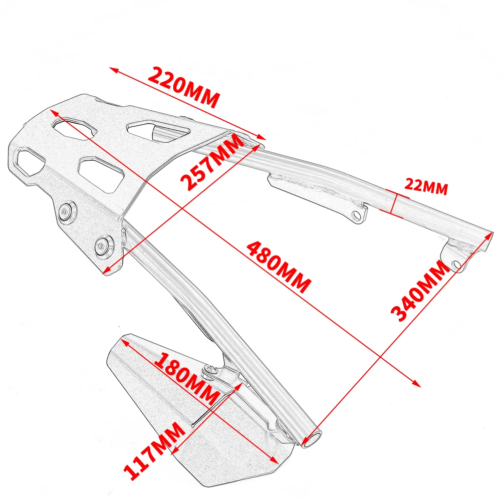 Аксессуары для мотоциклов для KTM Duke790 задняя багажная стойка Duke 790 Fender держатель грузовой полки Перевозчик верхний кронштейн