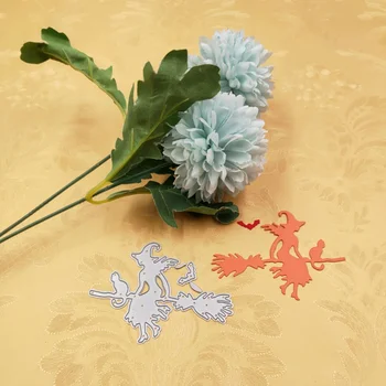 

Halloween Durable Carbon Steel Cutting Mold DIY Magic Witch Shape Children Gift Decoration