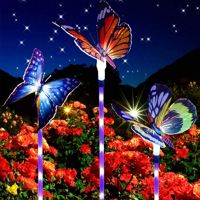 Solar Hummingbird Garden Lights  Solar Light Garden Butterfly - Led Color  Changing - Aliexpress