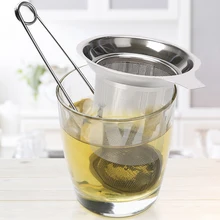 Ситечко для заварки чая из нержавеющей стали, сетчатый чайный горшок, фильтр для специй, посуда для напитков, кухонные аксессуары, зажим для ручки