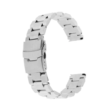 

Solid Silver Stainless Steel Watch Ls Straight End Clasp 18mm 20mm 22mm 24mm
