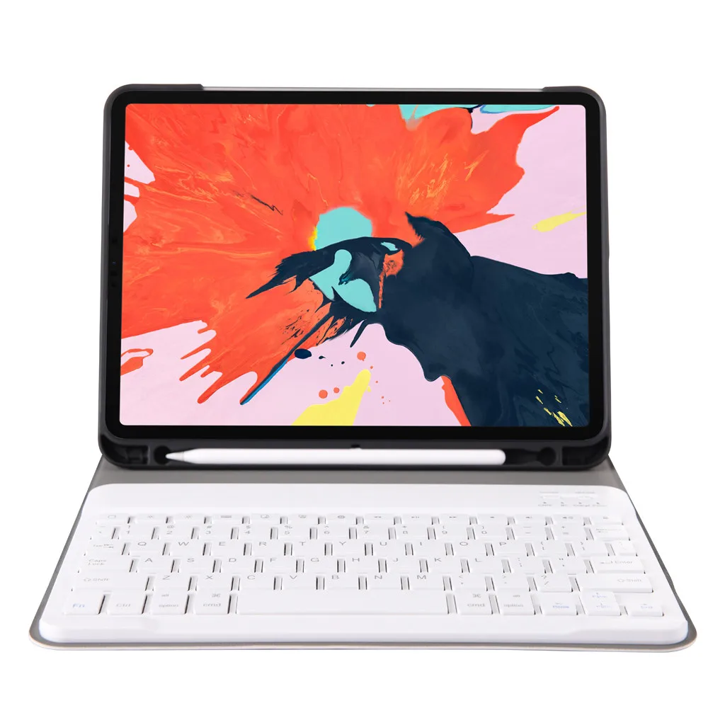 Для iPad Pro 11 дюймов Чехол тонкий корпус подставка для ручки Слот Чехол+ беспроводной Bluetooth 3,0 высокое качество клавиатура Поддержка IOS система