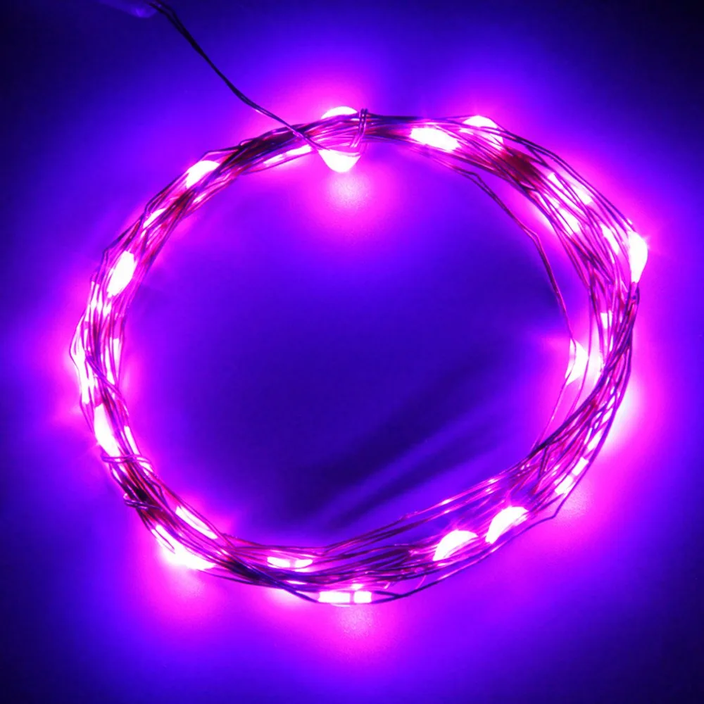 3 м 30LED медный провод рождественские вечерние гирлянды Сказочный светильник на батарейках Свадебный чудесный декоративный светильник для улицы