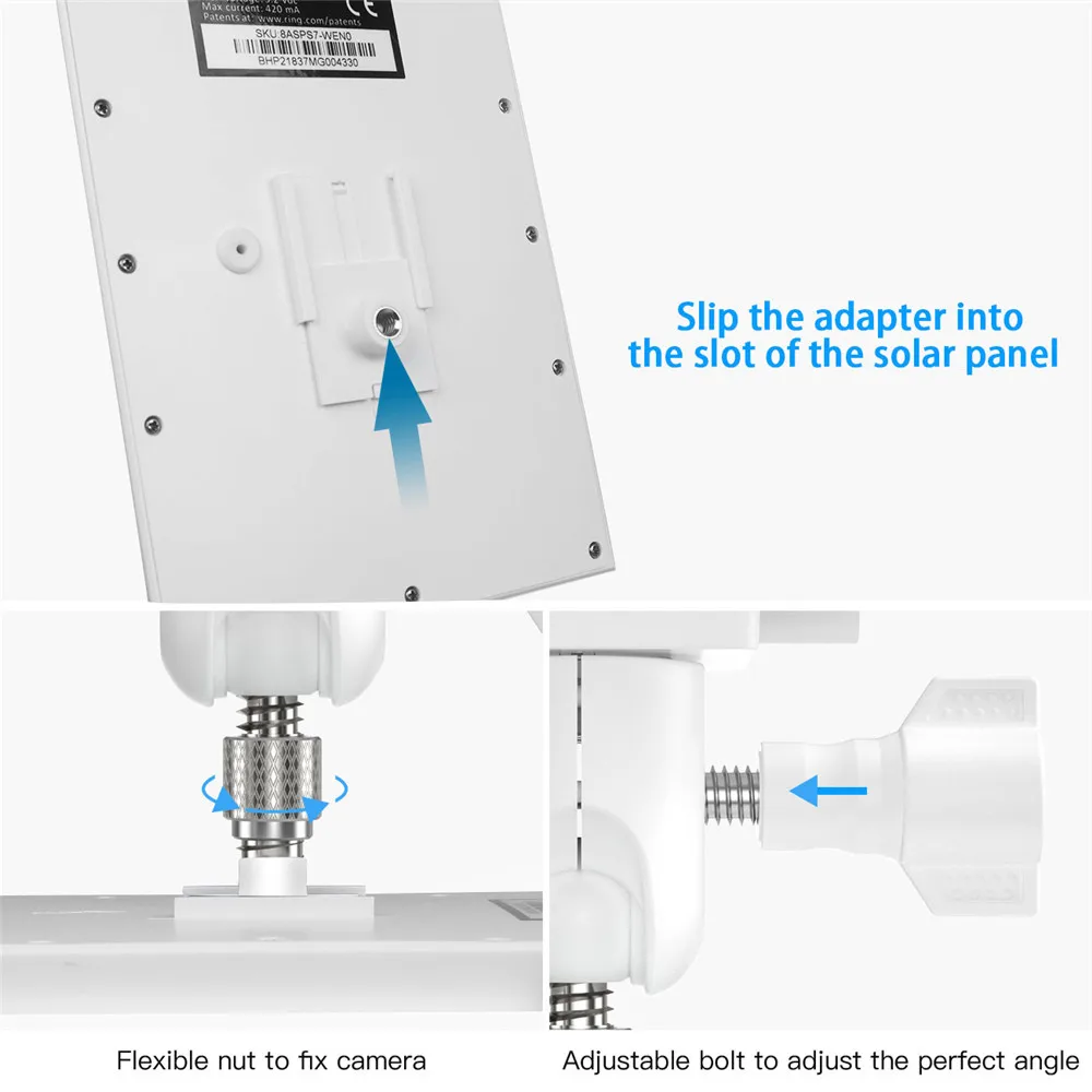 Montagem da Calha para o Anel Solar à Prova de Intempéries Telhado ao ar Suportes de Montagem do Painel Super Painel Livre Ajustável Graus Giratória Solar 180 - Image 4