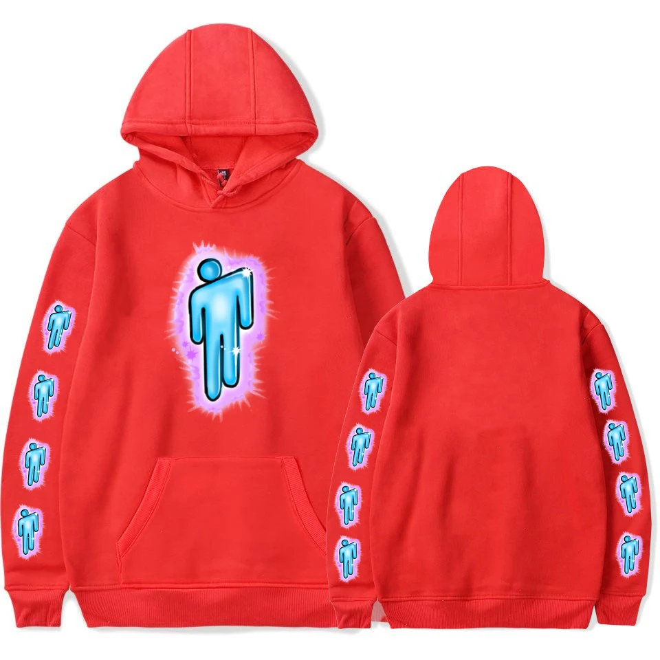 Толстовка с логотипом Billie Eilish, уличная Мужская черная толстовка с капюшоном для пары Billie Eilish, простая теплая Толстовка для женщин/мужчин, одежда с капюшоном