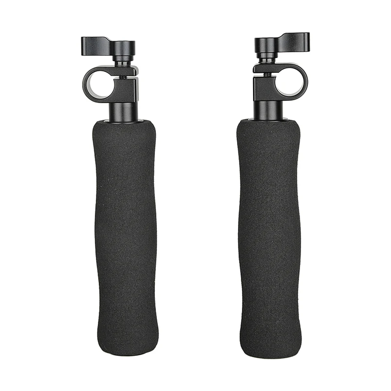Camvate um Par Dslr Lidar com Apertos da Câmera Handgrip com 15 mm Adaptador de Braçadeira de Haste Única para Câmera Montagem no Ombro Rig 15 mm Haste