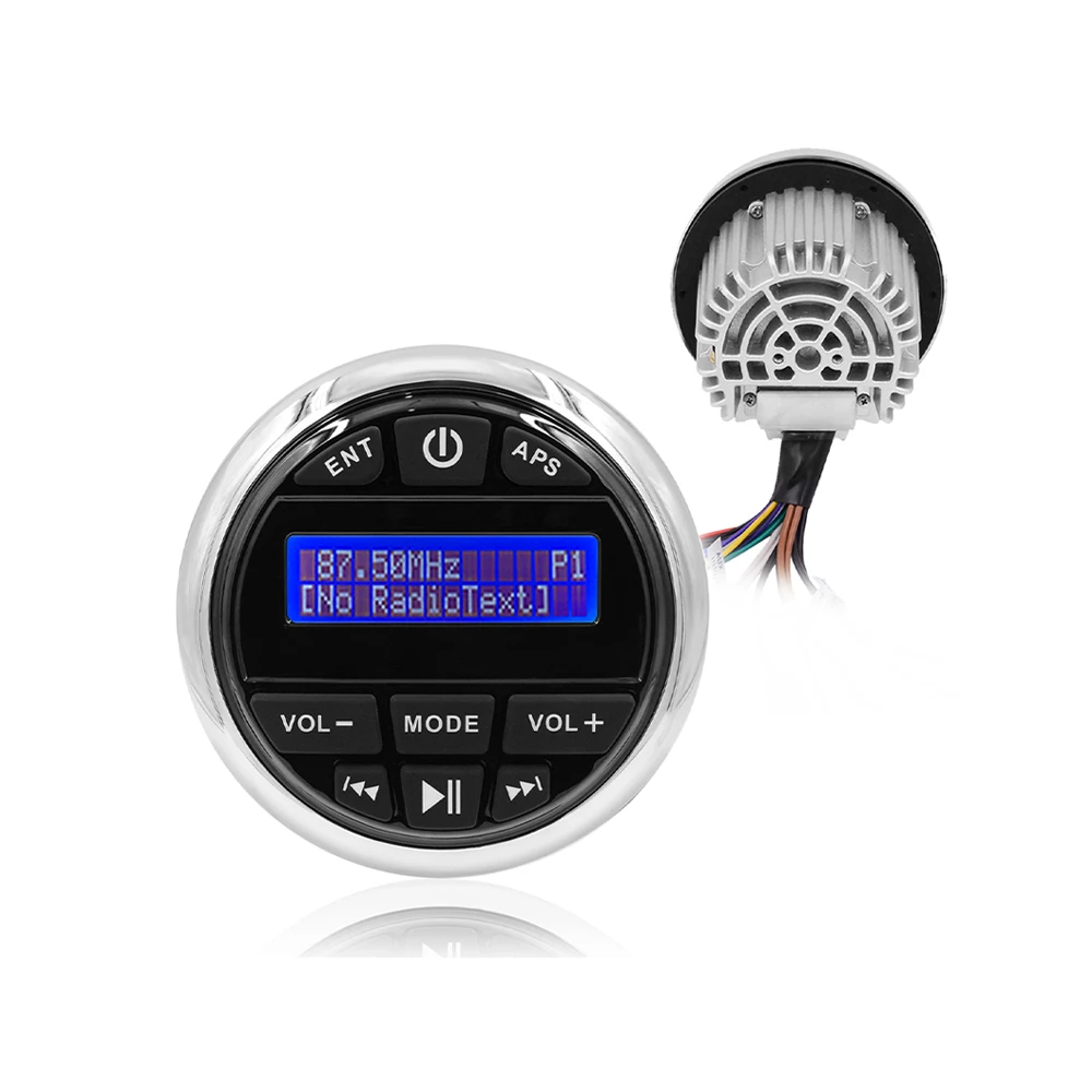 Водонепроницаемый морской стерео Bluetooth-радиоприемник для мотоцикла лодки