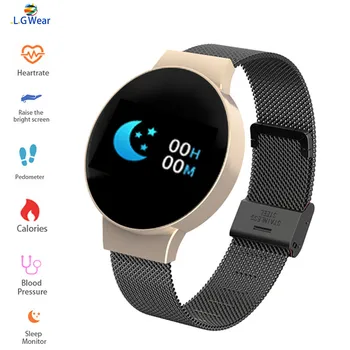 

Women fashion Smart Watch Fitness Tracker IP67Waterproof Lady Sport Wristwatch Heart rate Blood Pressure Color screen WristWatch