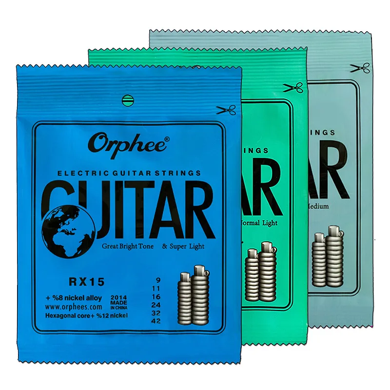 Orphee, 10 шт./набор, 6 шт./компл. гитарная струна нить из никелевого сплава супер светильник Электрогитары струны