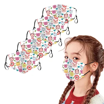 

5PC Kids Children Windproof Face Mask Reusable Breathable Face Shield Washable Mouth Mask Cloth Face Shield mondmaskers Cubreboc