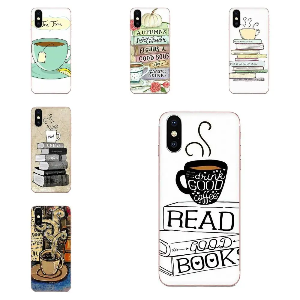 For Galaxy Alpha Note 10 Pro A10 A20 A20E A30 A40 A50 A60 A70 A80 A90 M10 M20 M30 M40 TPU Fashion Cell Case Books And Coffee | Мобильные