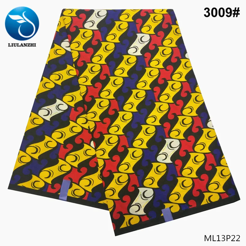 Воск liulanzhi Африканский нигерийский хлопок воск ткань для ткани Анкара ткань ML13P28 - Цвет: ML13P22
