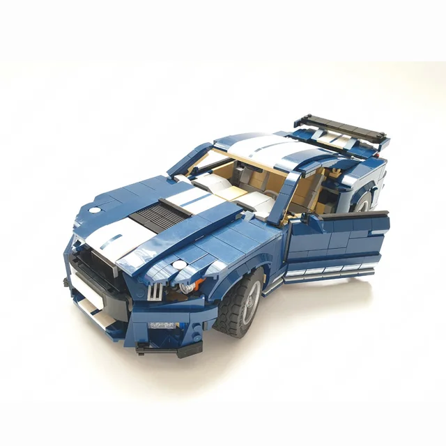 NEW MOC- 10265 Mustang Shelby GT500 Building Block Car Bricks F150 Raptor Classic Pickup Assembled Model DIY Toys Birthday Gifts 5