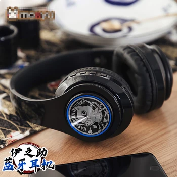 

Anime Headset Demon Slayer: Kimetsu no Yaiba Hashibira Inosuke Cosplay Fold Wireless Bluetooth Earphone Otaku Gift