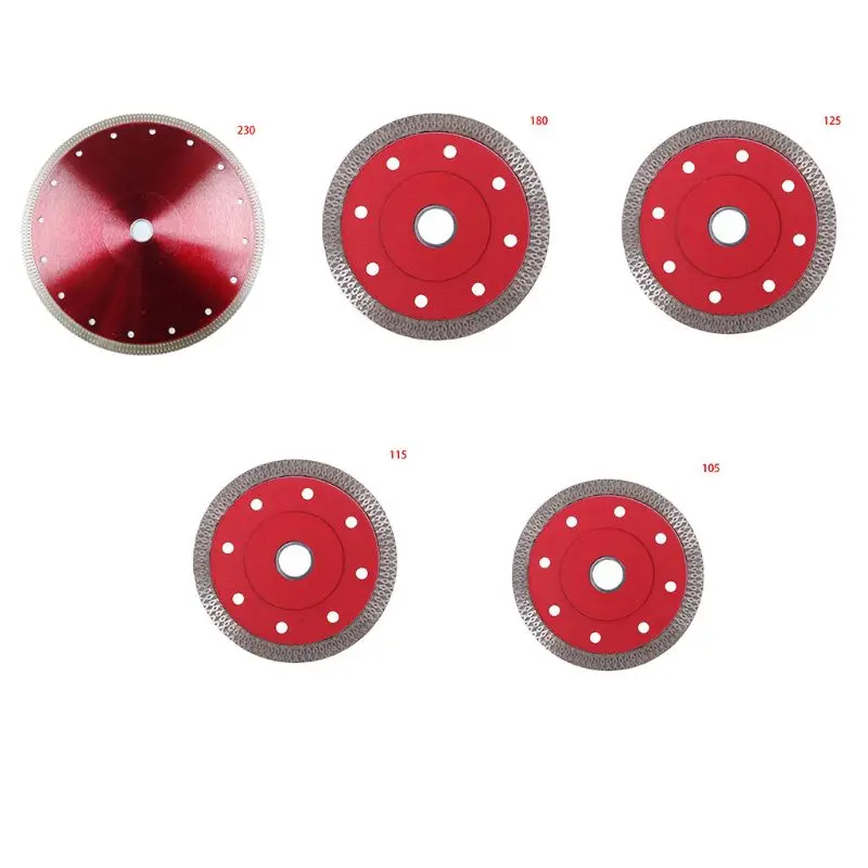

105/115/125/180/230mm Diamond Ceramic Circular Red Disc Saw Blade Porcelain Cut