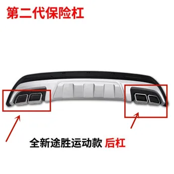 

for Hyundai Tucson 2015-2018 ABS car rear bumper false tail throat exhaust pipe trim Plating strip car-styling accessories