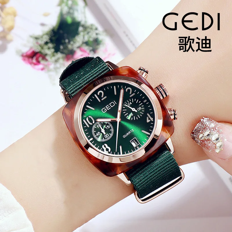 

Gedi Creative Cool Calendar WOMEN'S Watch Trend COUPLE'S Watch Sports Multi-functional Waterproof Quartz Watch Zhoudongyu Celebr