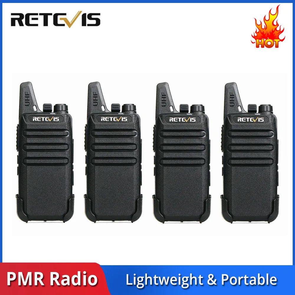 4 шт. Retevis RT22 мини-рация радио 2 Вт УВЧ; Голосовое управление USB зарядка перезаряжаемая двухсторонняя радиостанция рация трансивер